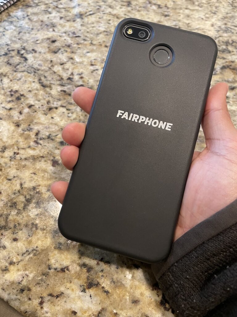 Back image of the Fairphone 3+