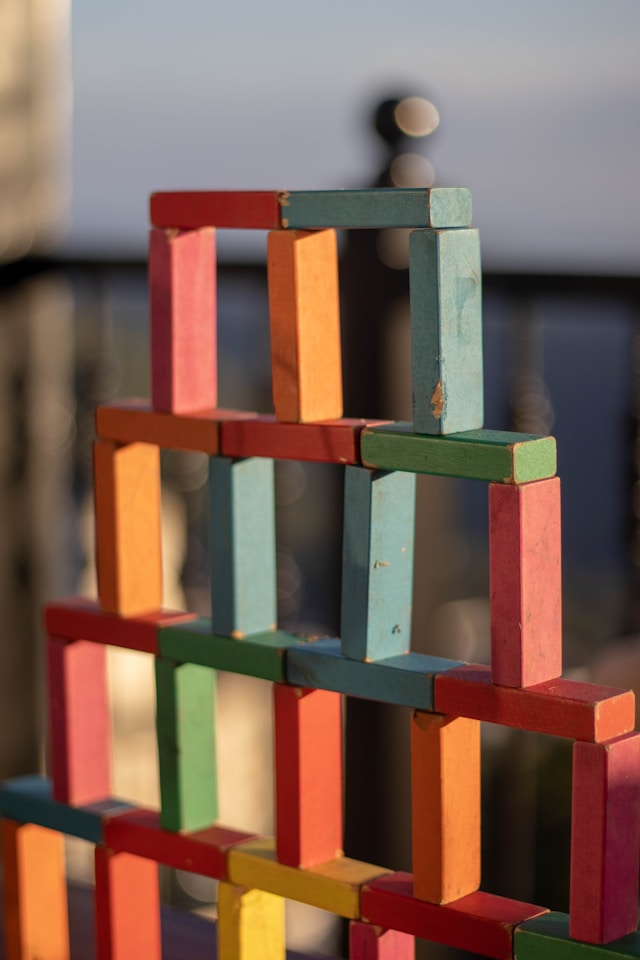 A tower of blocks